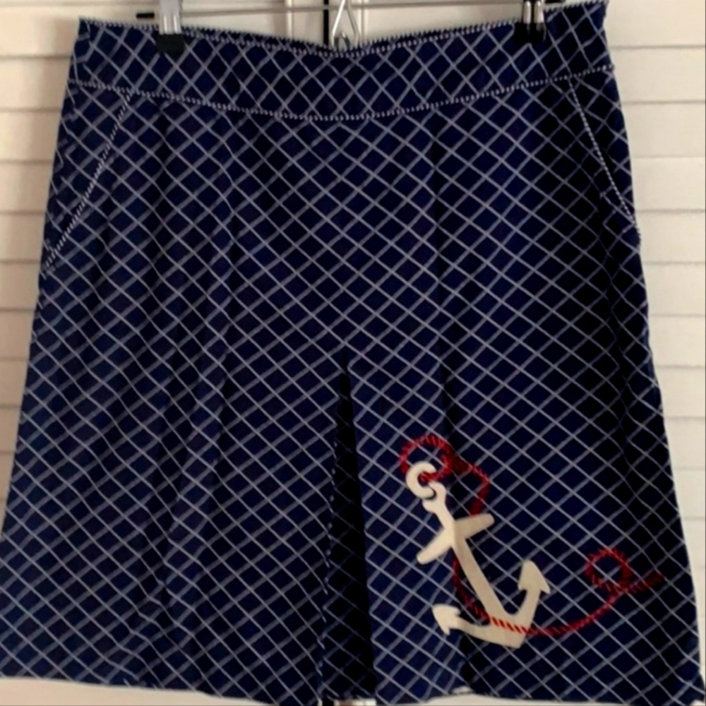 LL Bean Anchor inspired skirt Sz12